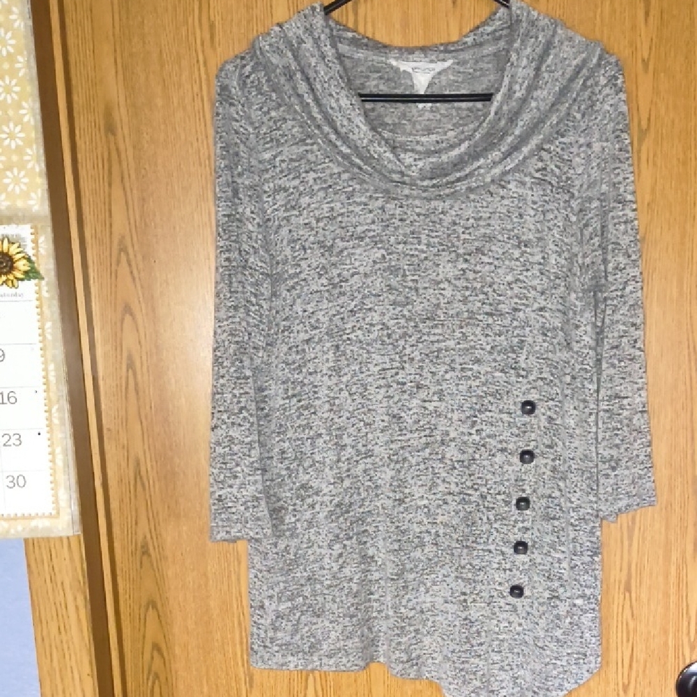 Workshop Republic Clothing Charcoal Knit Top
